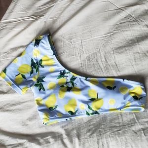 Zaful lemon swim suit top